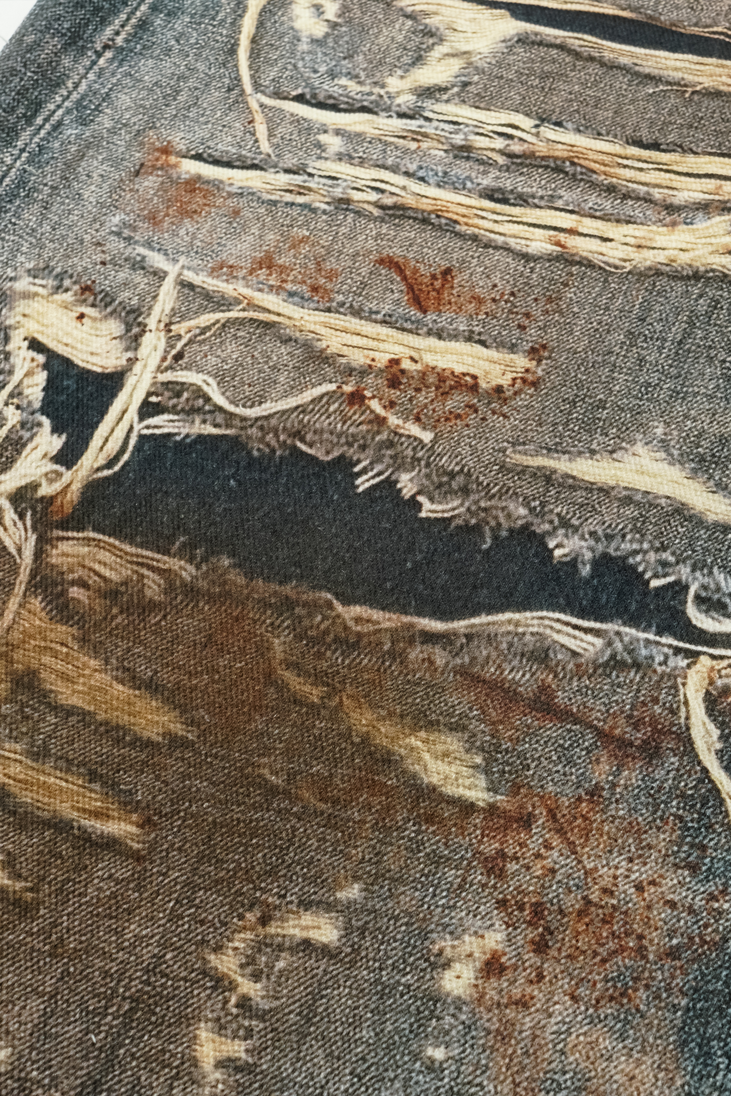 REGEN ZONE | Distressed Camo Jeans - PSYLOS 1, REGEN ZONE | Distressed Camo Jeans, Pants, REGEN ZONE•JAPAN, PSYLOS 1