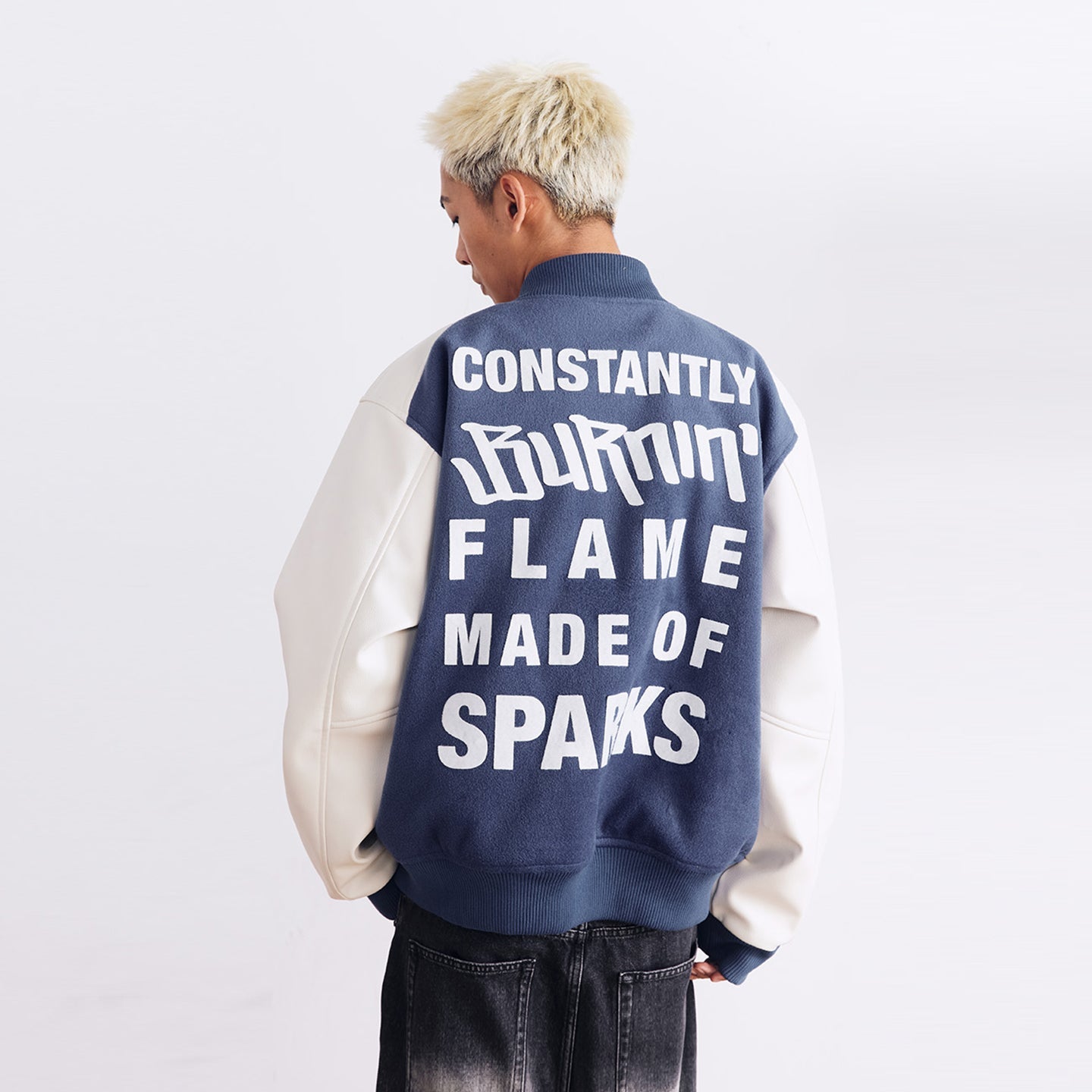 BURNIN Street Style Casual Baseball Jacket - PSYLOS 1, BURNIN Street Style Casual Baseball Jacket, Jacket, Burnin, PSYLOS 1