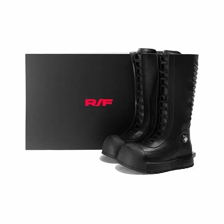 FVVO丨Ironclad Beetle PU Black Leather Boots-Black&High - PSYLOS 1, FVVO丨Ironclad Beetle PU Black Leather Boots-Black&High, Boots, FVVO&ROCKSTA•JAPAN, PSYLOS 1