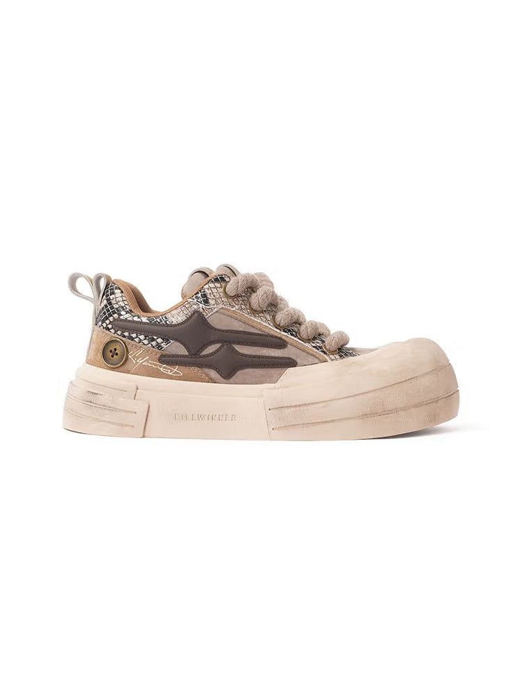 KILLWINNER丨Smile Life Sneaker - Brown - PSYLOS 1, KILLWINNER丨Smile Life Sneaker - Brown, Chunky Sneakers, KILLWINNER•JAPAN, PSYLOS 1