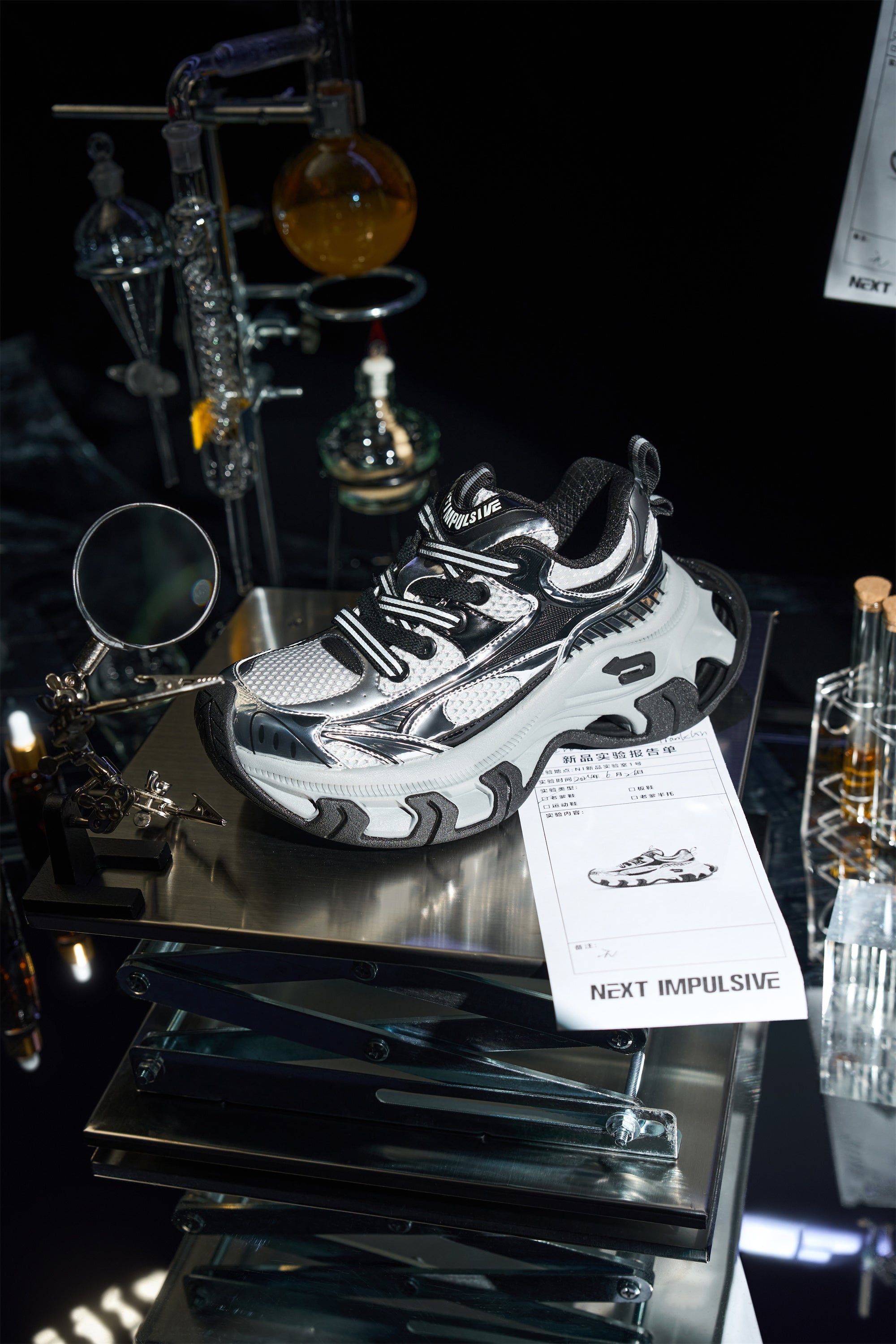 NEXT IMPULSIVE丨Papillon Series-Grey/Teal Grey - PSYLOS 1, NEXT IMPULSIVE丨Papillon Series-Grey/Teal Grey, Chunky Sneakers, NEXT IMPULSIVE•JAPAN, PSYLOS 1