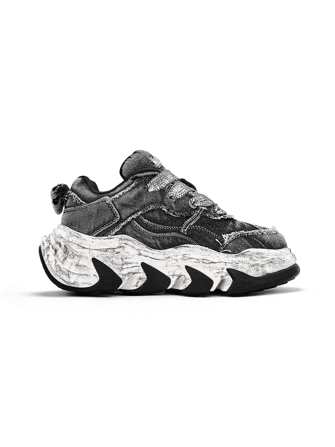 NEXT IMPULSIVE丨Reorganized Denim Series-Black - PSYLOS 1, NEXT IMPULSIVE丨Reorganized Denim Series-Black, Chunky Sneakers, NEXT IMPULSIVE, PSYLOS 1