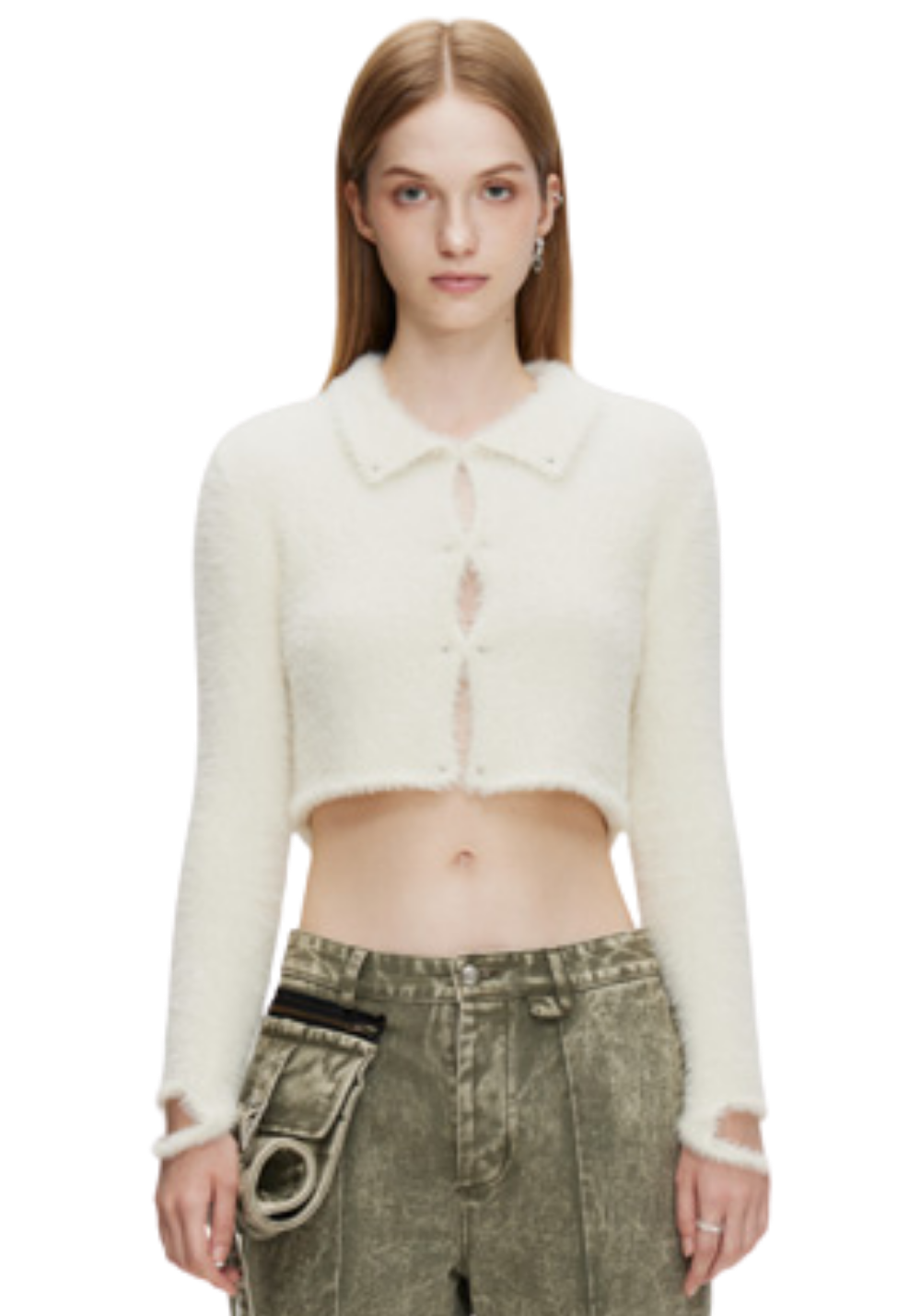 Fleece Rivet Cardigan - PSYLOS 1, Fleece Rivet Cardigan, Sweater, The Last Redemption, PSYLOS 1