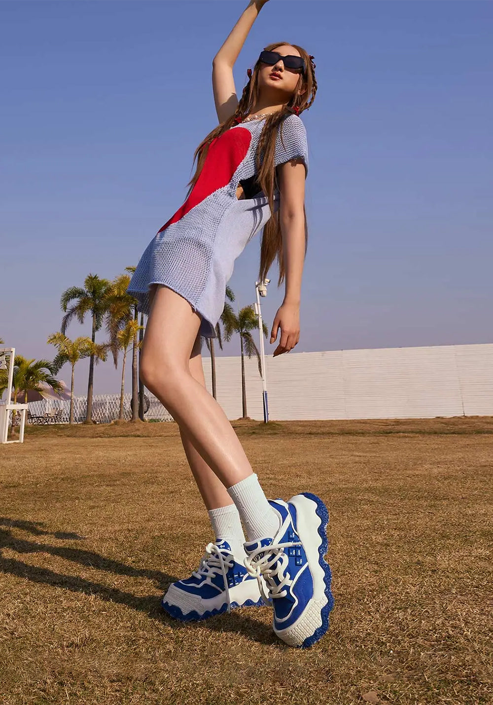 XMZY丨Stellar Nova - Chunky Sole Colorblock Sneakers-Blue - PSYLOS 1, XMZY丨Stellar Nova - Chunky Sole Colorblock Sneakers-Blue, Chunky Sneakers, XMZY•JAPAN, PSYLOS 1