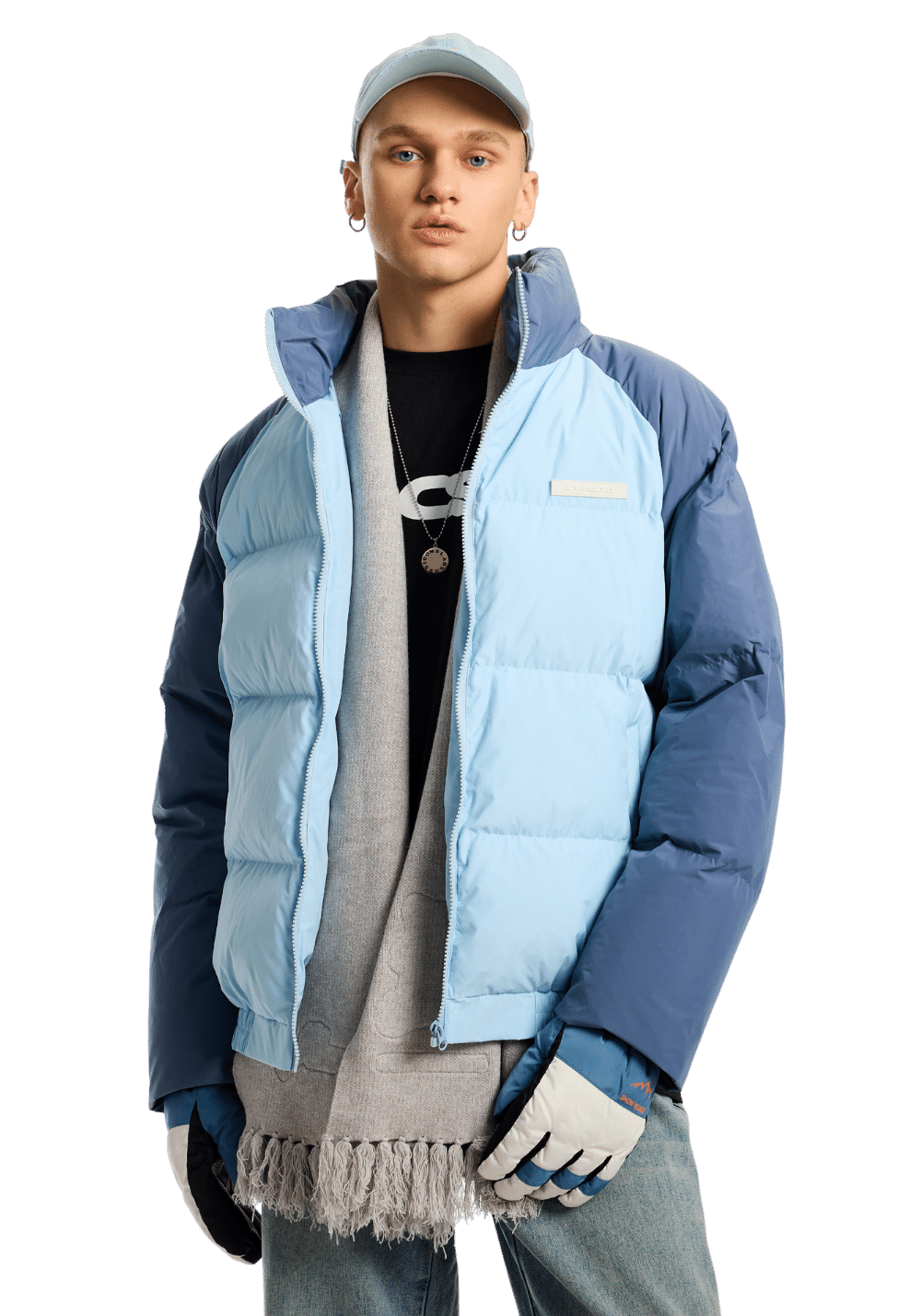 Drop Shoulder Puffer Jacket - PSYLOS 1, Drop Shoulder Puffer Jacket, Down Jacket, iconslab, PSYLOS 1