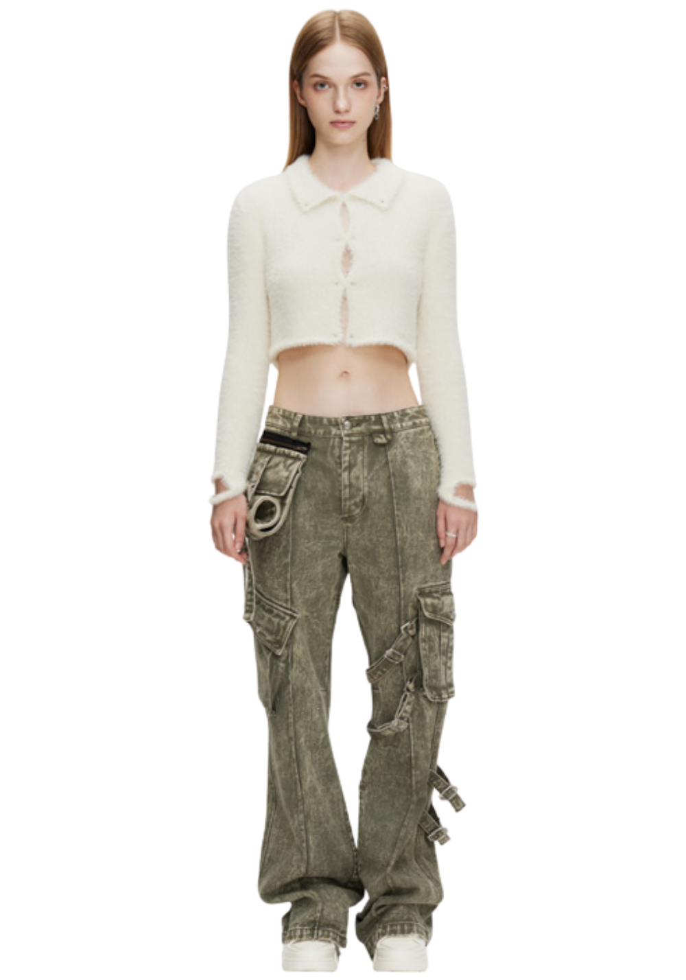 Fleece Rivet Cardigan - PSYLOS 1, Fleece Rivet Cardigan, Sweater, The Last Redemption, PSYLOS 1