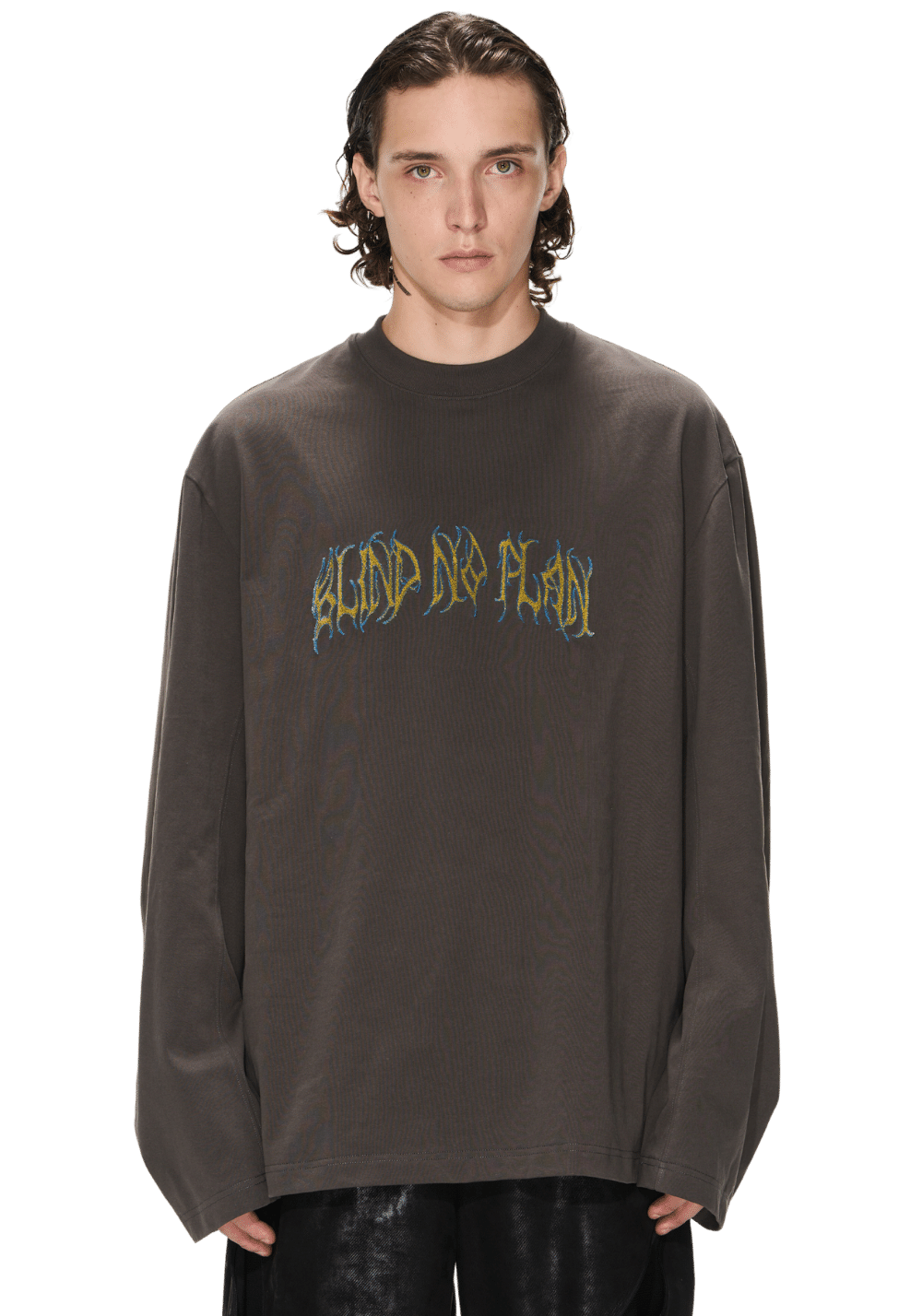 Embroidered Velvet Printed Sweatshirt - PSYLOS 1, Embroidered Velvet Printed Sweatshirt, Sweatshirts, BLIND NO PLAN, PSYLOS 1