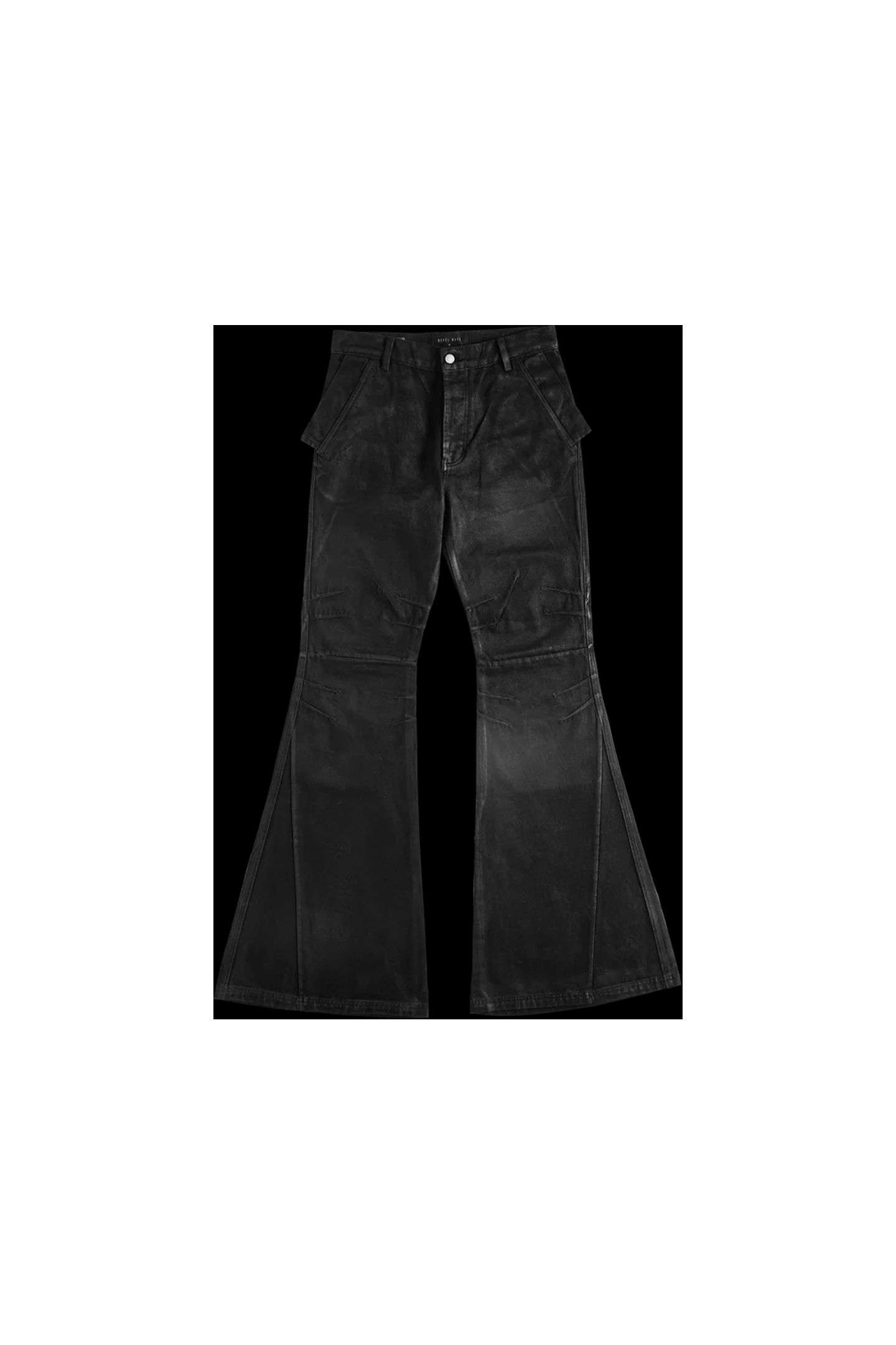 REBEL WAVE丨Hand-Painted Waxed Flare Pants - PSYLOS 1, REBEL WAVE丨Hand-Painted Waxed Flare Pants, Pants, REBEL WAVE•JAPAN, PSYLOS 1