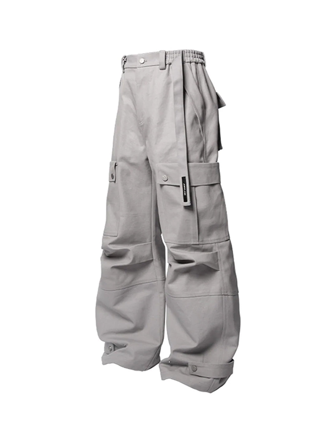 RELABEL丨Pantalones cargo tipo cañón con bolsillos grandes
