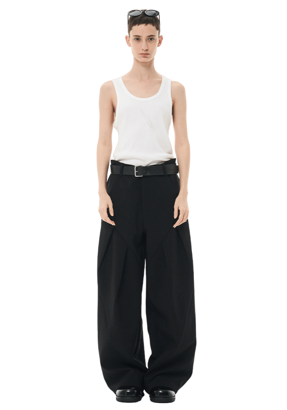 Pleated Wide Leg Trousers - PSYLOS 1, Pleated Wide Leg Trousers, Pants, MODITEC, PSYLOS 1