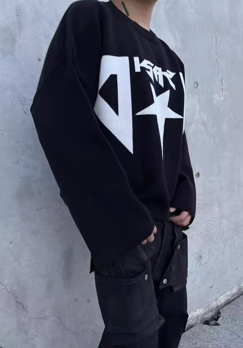 Disark│Jacquard Knit Sweatshirt - PSYLOS 1, Disark│Jacquard Knit Sweatshirt, Sweatshirt, Disark, PSYLOS 1