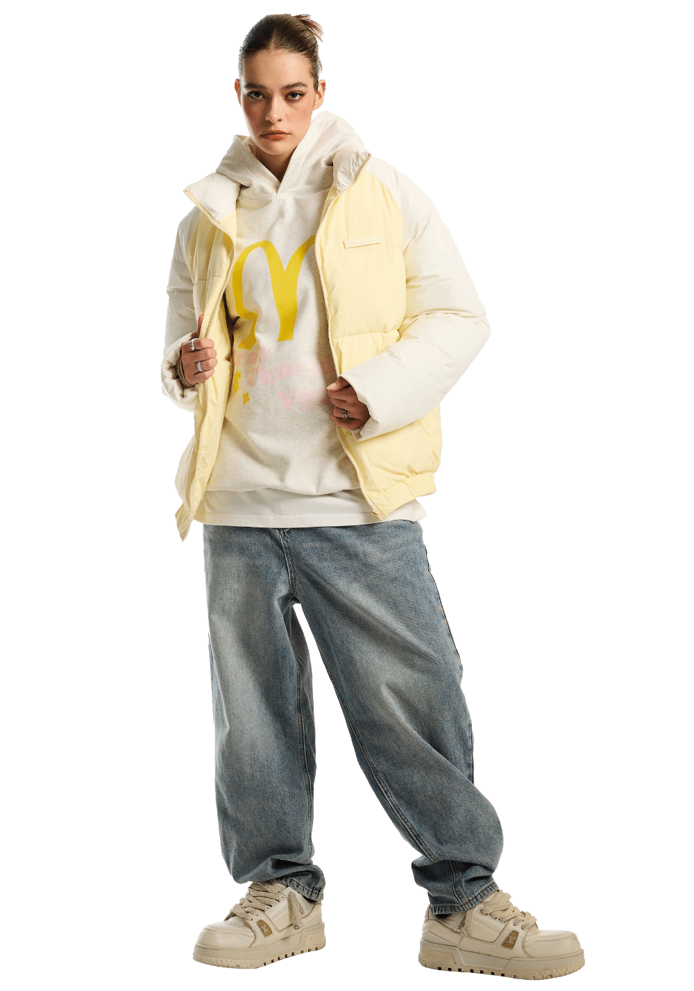 Drop Shoulder Puffer Jacket - PSYLOS 1, Drop Shoulder Puffer Jacket, Down Jacket, iconslab, PSYLOS 1