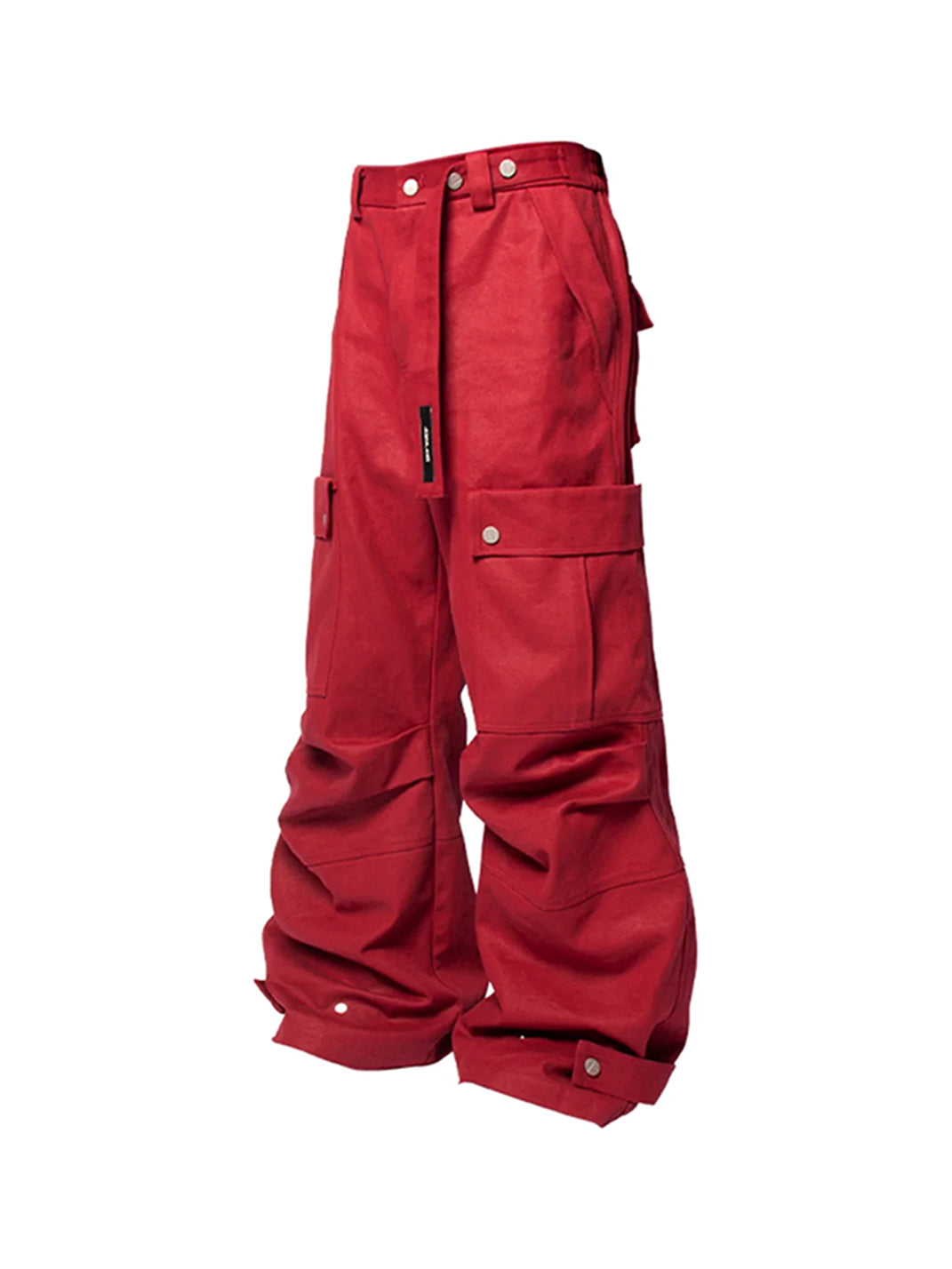 RELABEL丨Pantalones cargo tipo cañón con bolsillos grandes