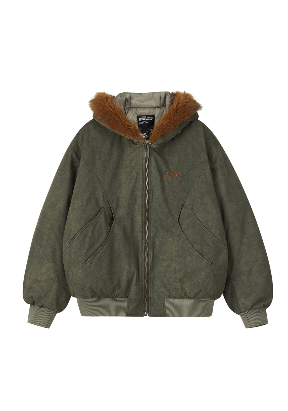 PCLP Cotton Jacket With Hair Collar