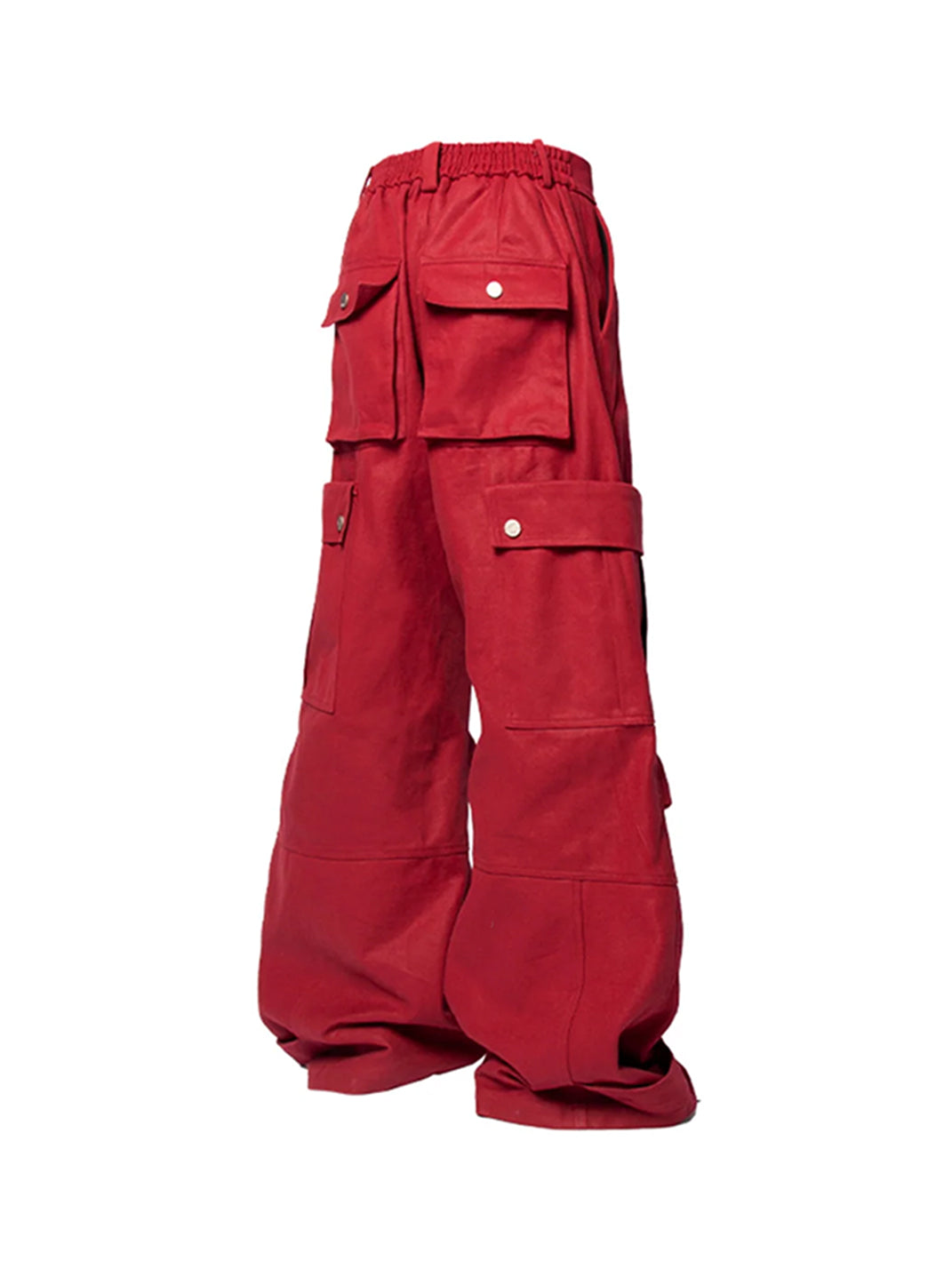 RELABEL丨Pantalones cargo tipo cañón con bolsillos grandes