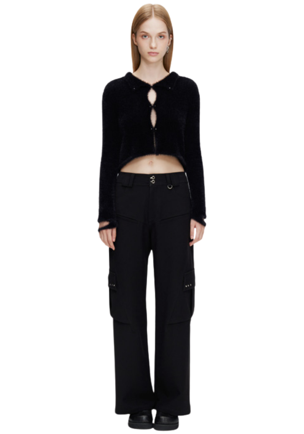 Fleece Rivet Cardigan - PSYLOS 1, Fleece Rivet Cardigan, Sweater, The Last Redemption, PSYLOS 1