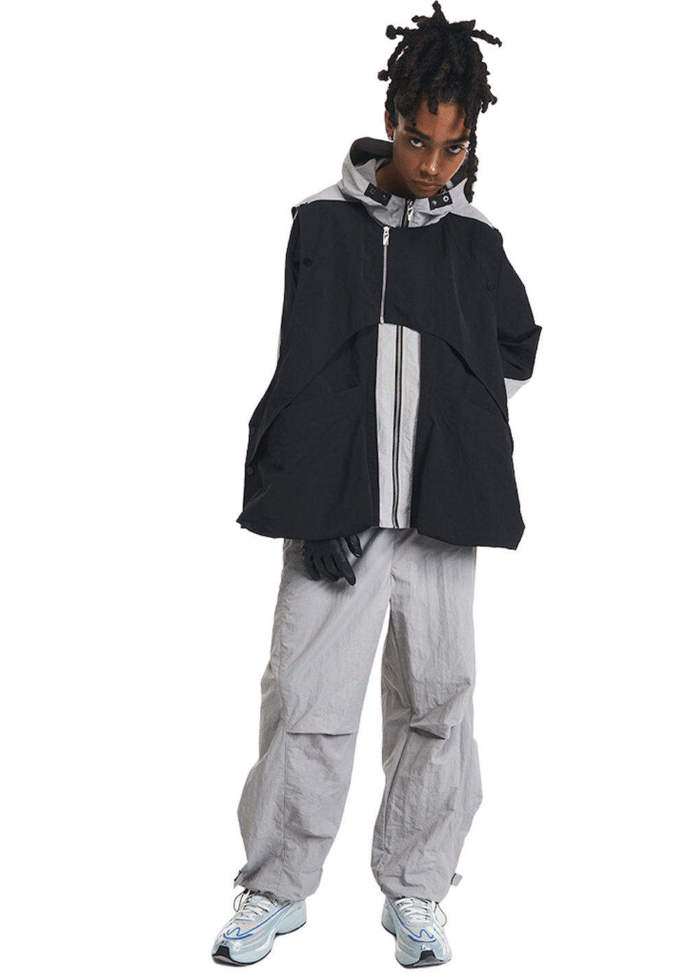 Deconstructed Tapered Wide Leg Pants - PSYLOS 1, Deconstructed Tapered Wide Leg Pants, Pants, RELABEL, PSYLOS 1