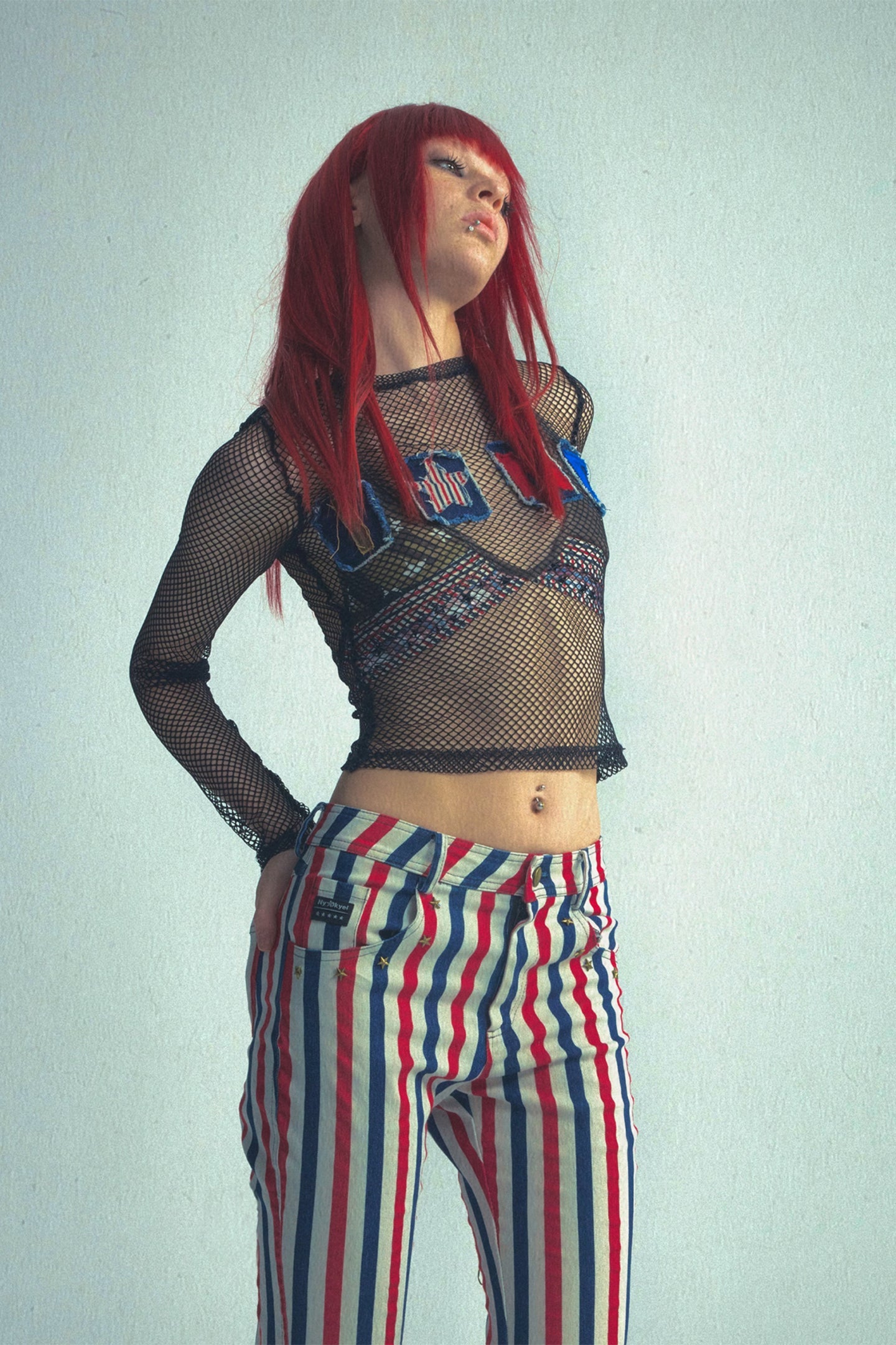 Denim Patch Washed Sun Top - PSYLOS 1, Denim Patch Washed Sun Top, Tank Top, NyDkyel, PSYLOS 1