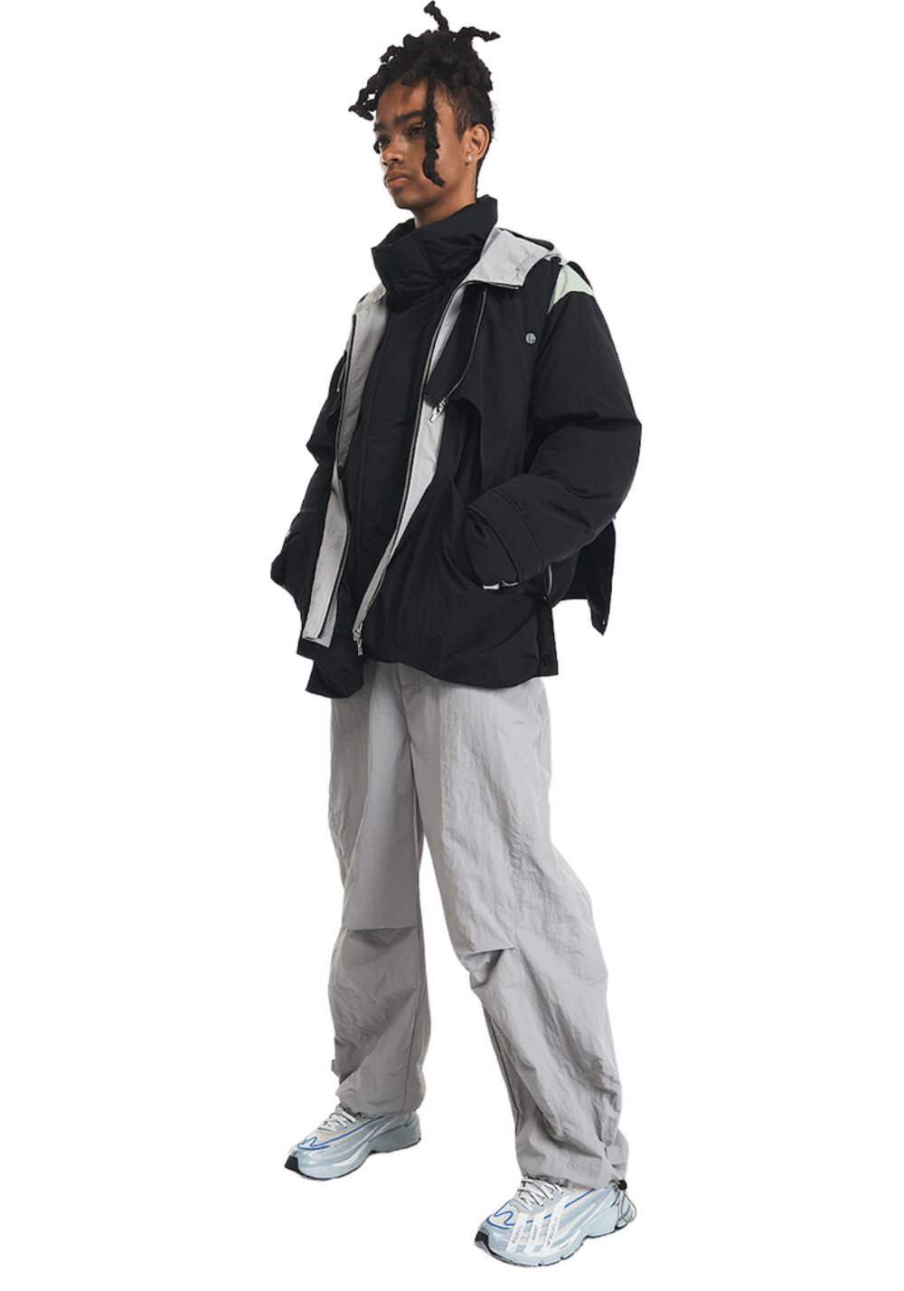 Deconstructed Tapered Wide Leg Pants - PSYLOS 1, Deconstructed Tapered Wide Leg Pants, Pants, RELABEL, PSYLOS 1