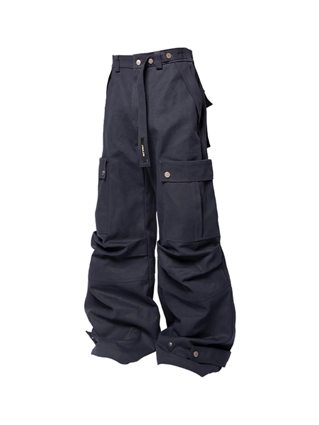 RELABEL丨Pantalones cargo tipo cañón con bolsillos grandes