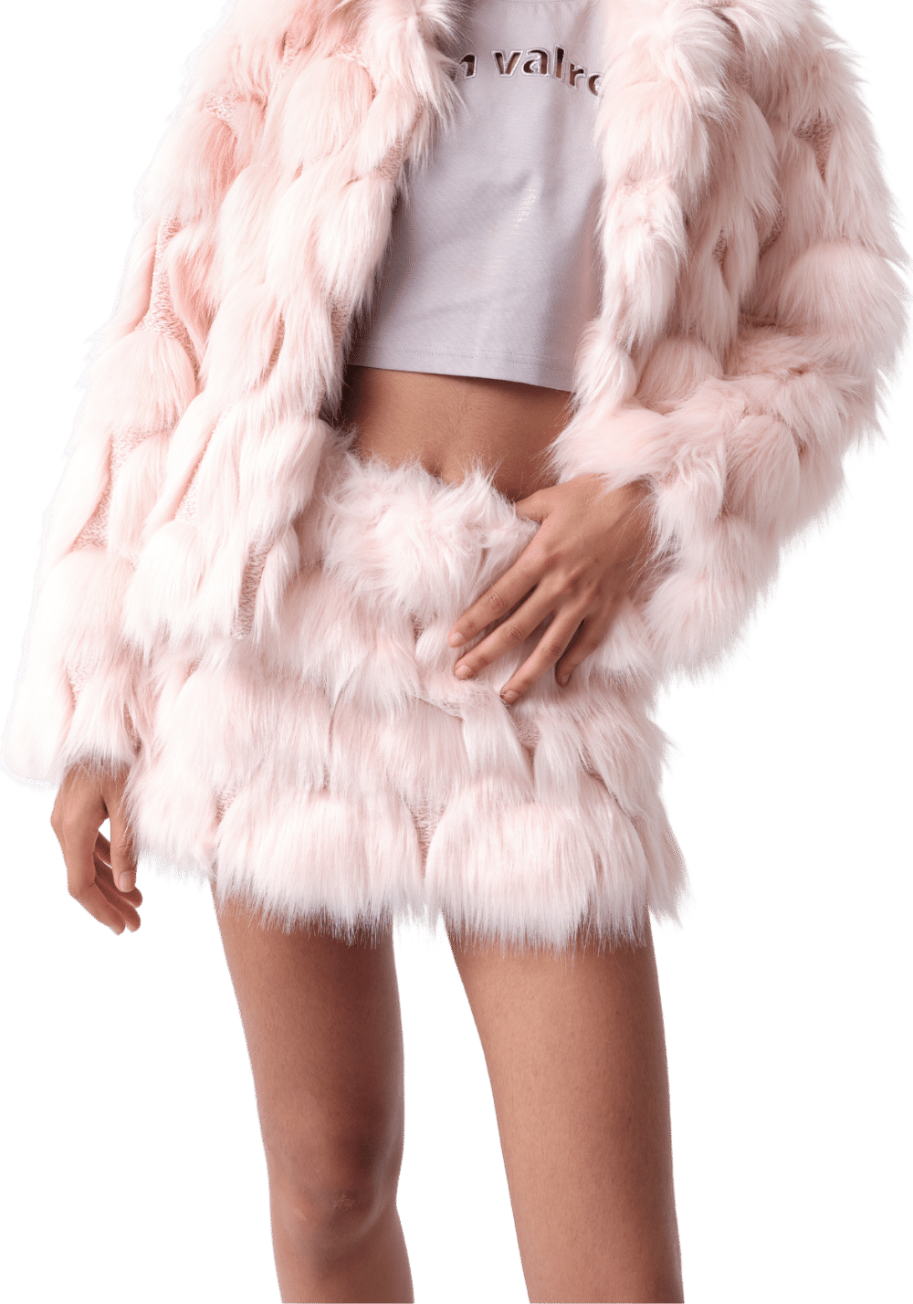 Pink Fur Skirt - PSYLOS 1, Pink Fur Skirt, Dress/Skirt, VANN VALRENCÉ, PSYLOS 1