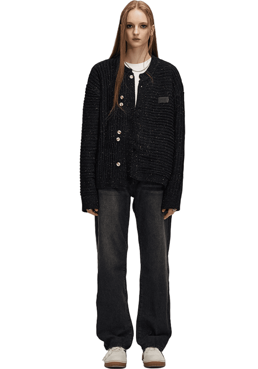 Asymmetric Wool Textured Knitted Jacket - PSYLOS 1, Asymmetric Wool Textured Knitted Jacket, Sweater, iconslab, PSYLOS 1