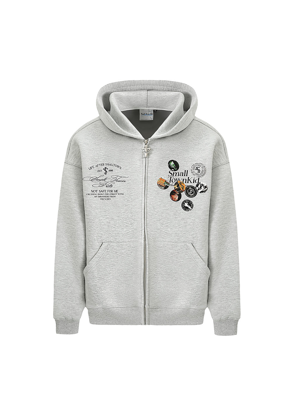 Sudadera con capucha y estampado retro de anaconda de Small Town Kid