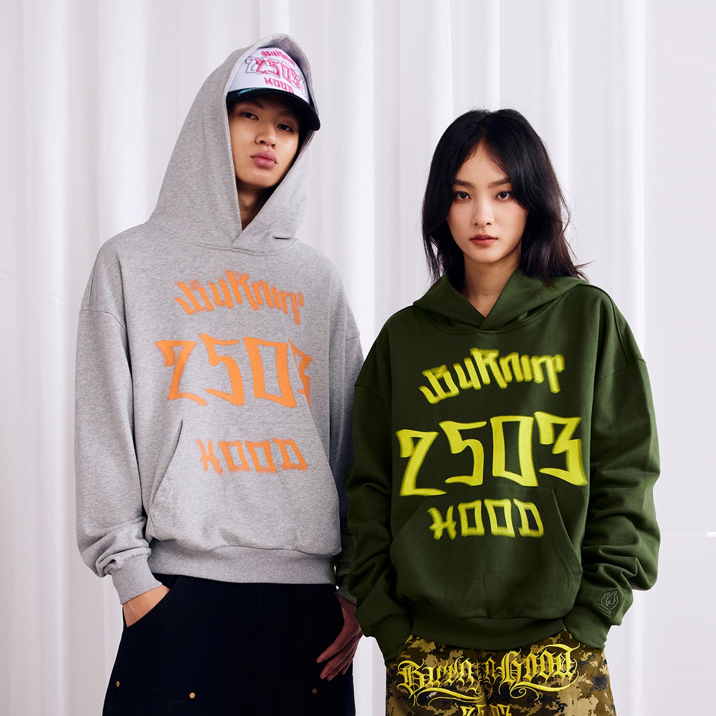 BURNIN*Phantom Logo Contrast Tire Print Hoodie - PSYLOS 1, BURNIN*Phantom Logo Contrast Tire Print Hoodie, Hoodie, Burnin, PSYLOS 1