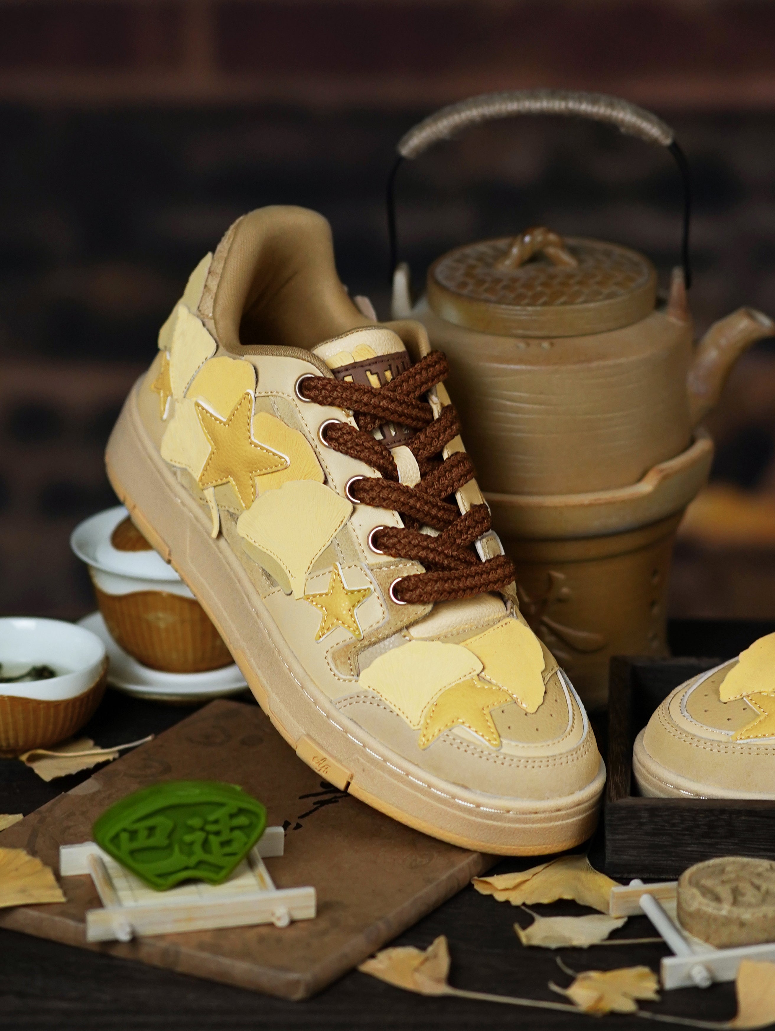 KAALIXTO丨Star Sneakers-Kaalixto Ginkgo Leaf Limited Edition - PSYLOS 1, KAALIXTO丨Star Sneakers-Kaalixto Ginkgo Leaf Limited Edition, Chunky Sneakers, KAALIXTO•JAPAN, PSYLOS 1