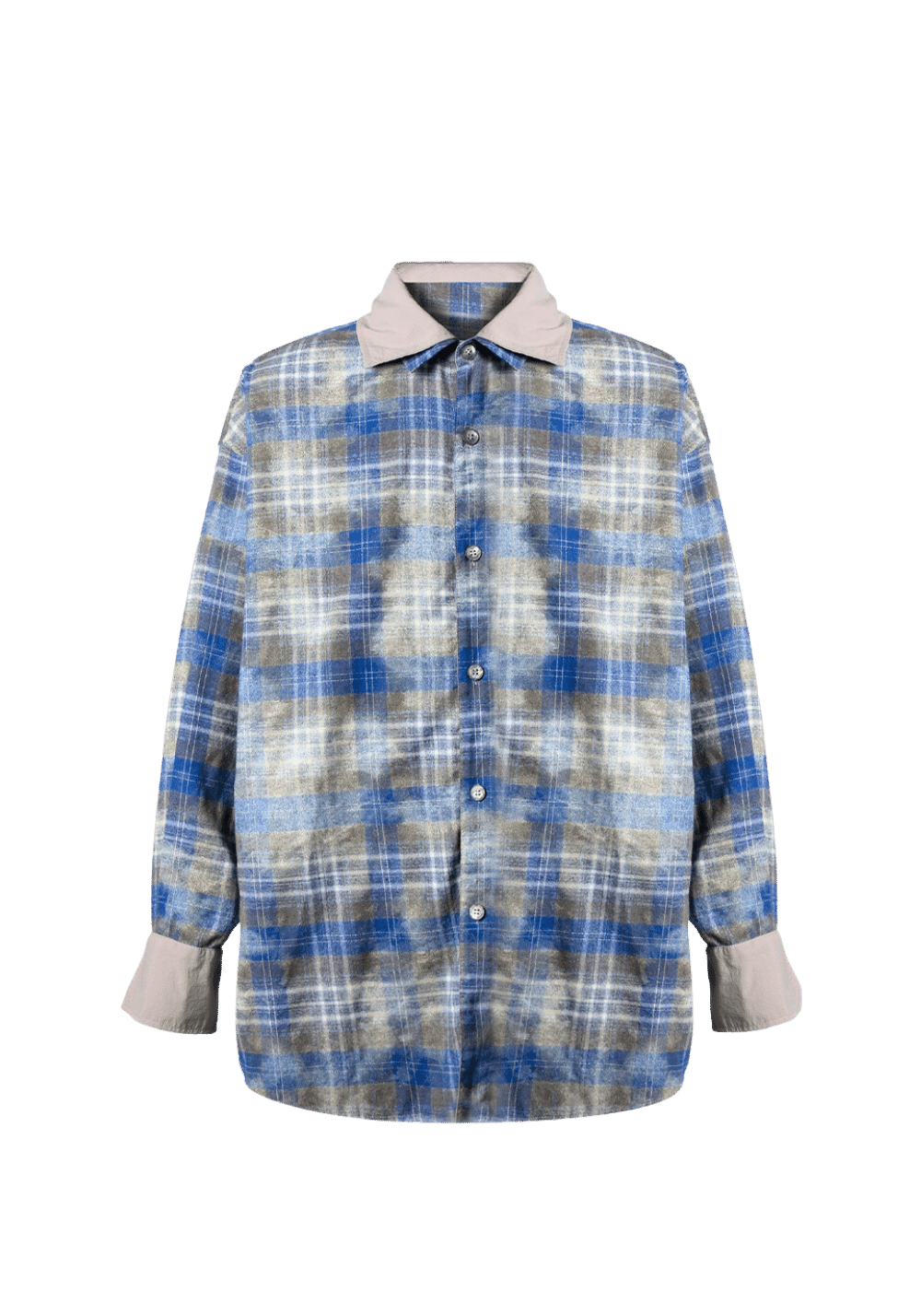 Dyed Washed Plaid Shirt - PSYLOS 1, Dyed Washed Plaid Shirt, Shirt, RELABEL, PSYLOS 1