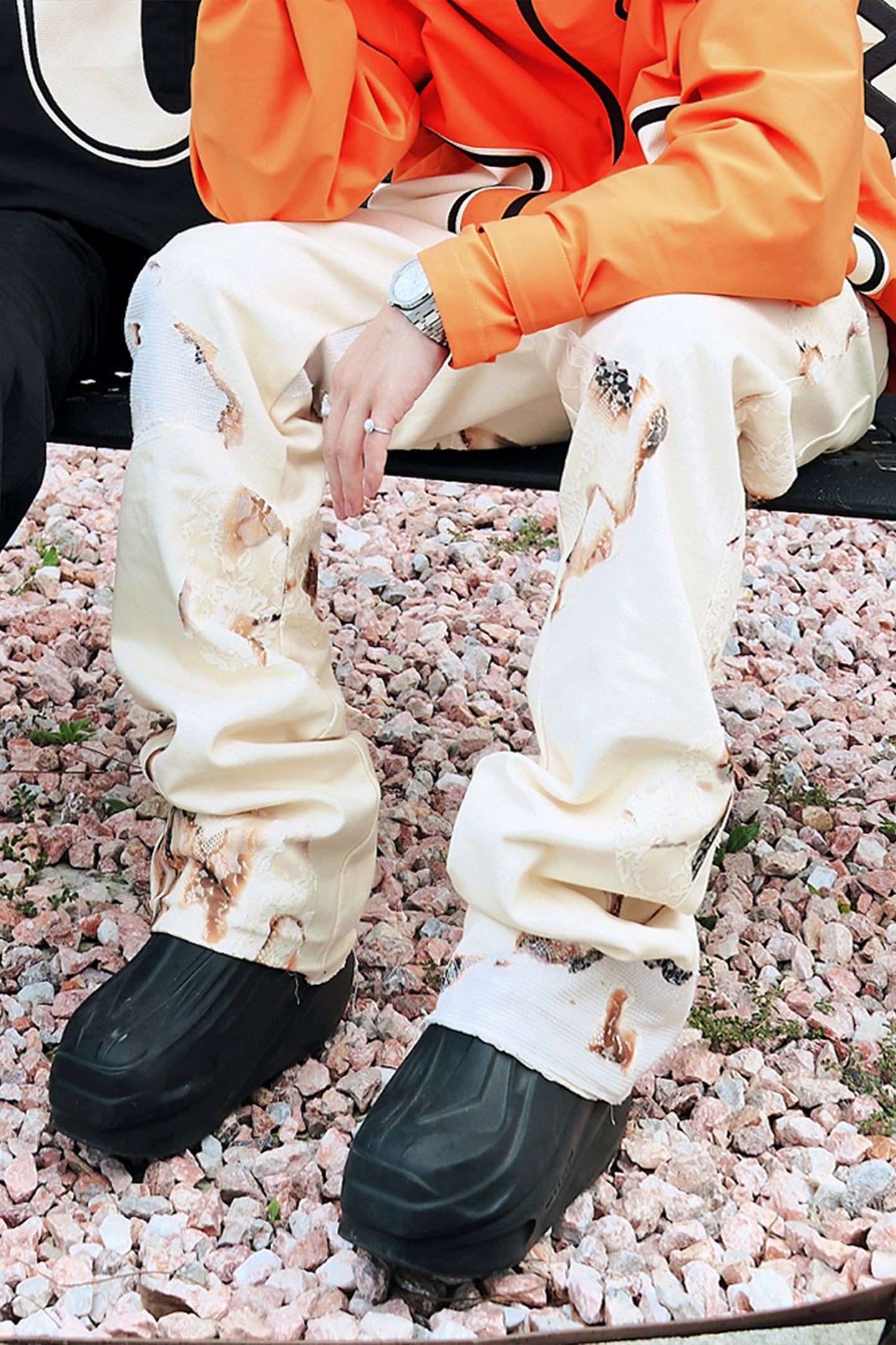 YADcrew | Flame Lace Pants - PSYLOS 1, YADcrew | Flame Lace Pants, Pants, YADcrew•JAPAN, PSYLOS 1