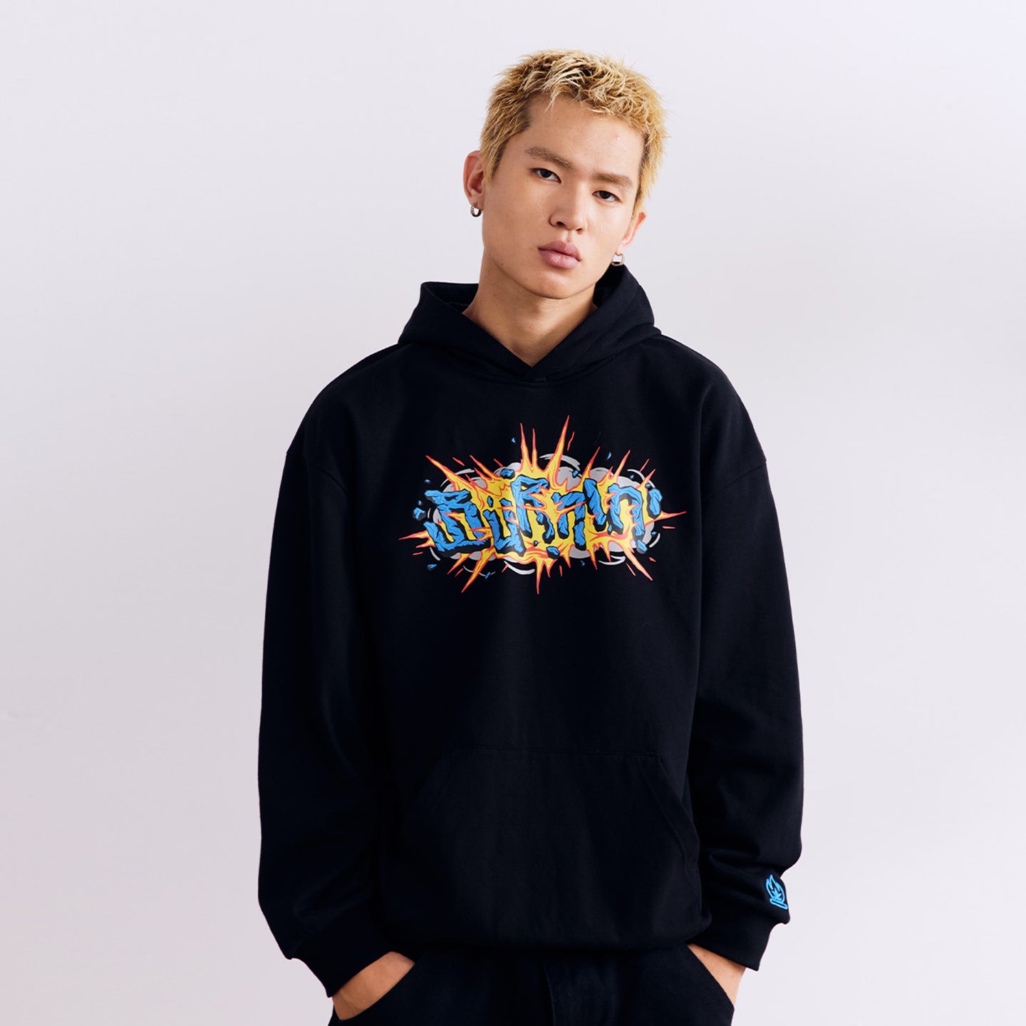 BURNIN*3D Printed Explosive Stone Hoodie - PSYLOS 1, BURNIN*3D Printed Explosive Stone Hoodie, Hoodie, Burnin, PSYLOS 1