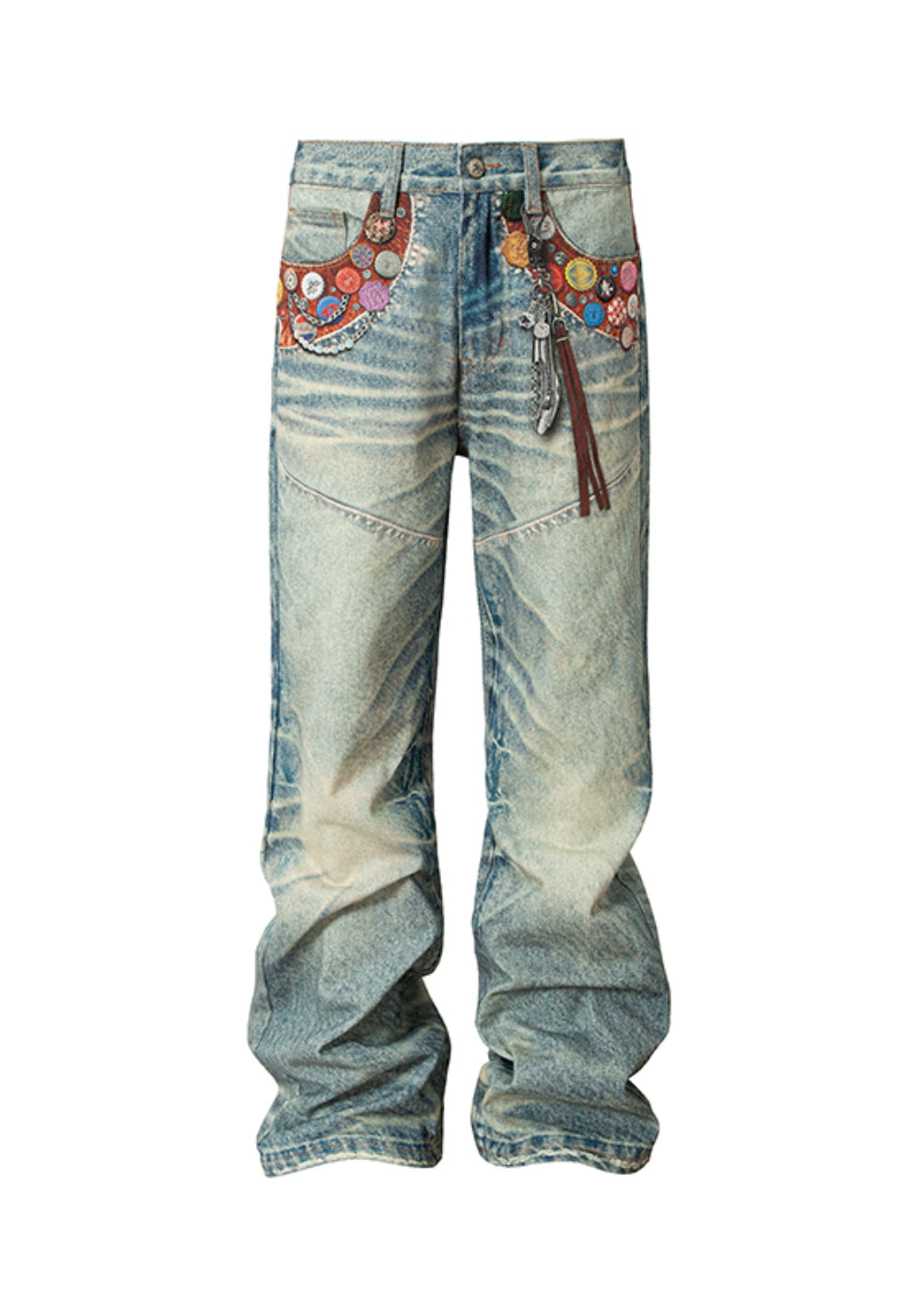 YADcrew丨YADcrew Bottlecap Badge Pants - PSYLOS 1, YADcrew丨YADcrew Bottlecap Badge Pants, Pants, YADcrew, PSYLOS 1