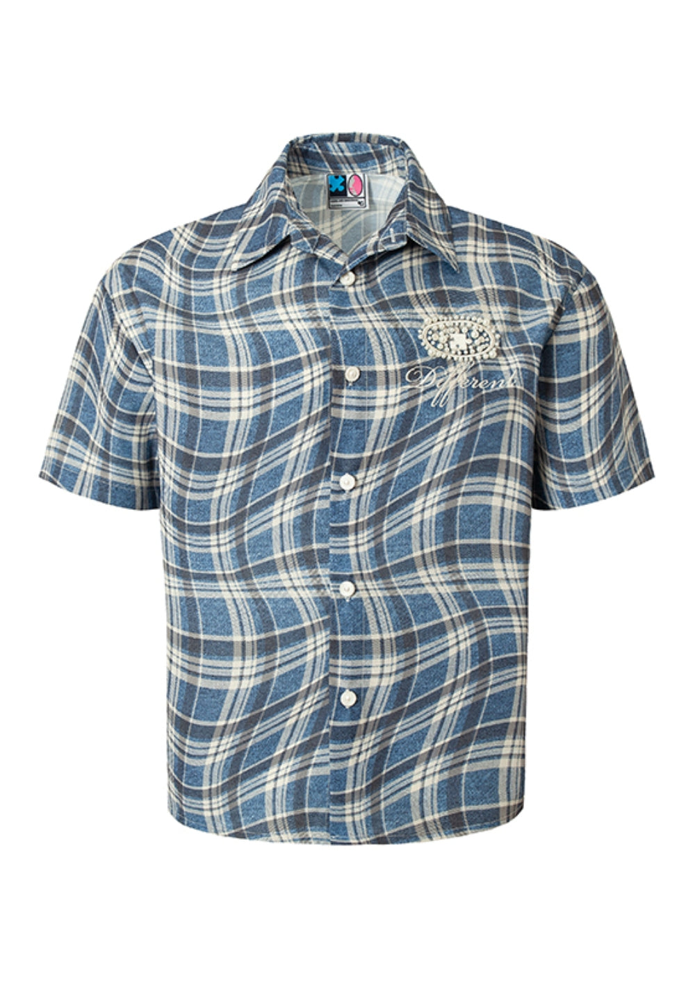 YADcrew丨YADcrew Distorted Check Shirt - PSYLOS 1, YADcrew丨YADcrew Distorted Check Shirt, Shirt, YADcrew, PSYLOS 1