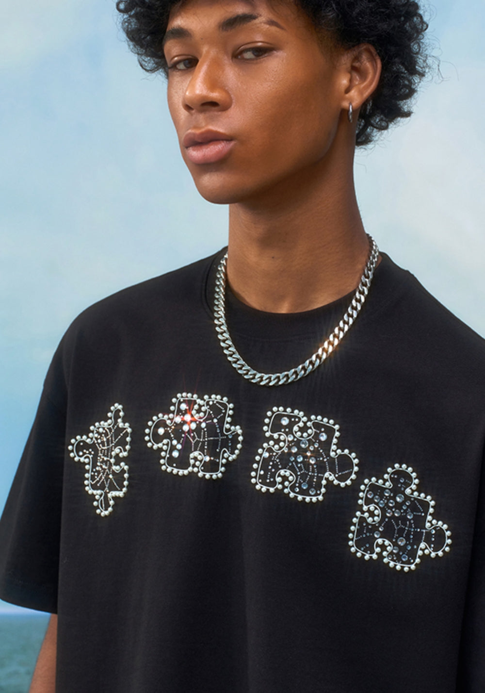 YADcrew丨YADcrew Star-Web Mosaic Tee - PSYLOS 1, YADcrew丨YADcrew Star-Web Mosaic Tee, T-Shirt, YADcrew•JAPAN, PSYLOS 1