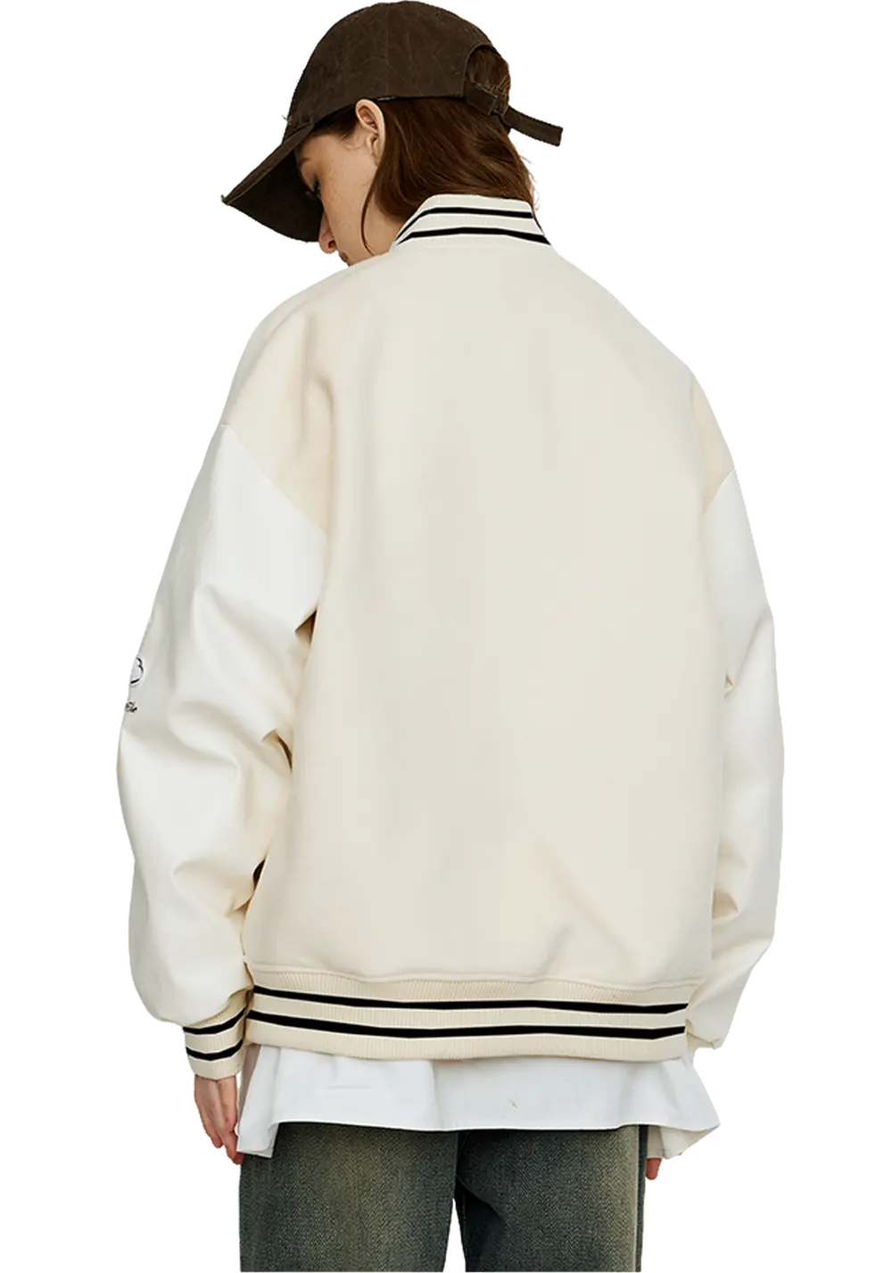 Colorful Letters Baseball Jersey - PSYLOS 1, Colorful Letters Baseball Jersey, Jacket, iconslab, PSYLOS 1