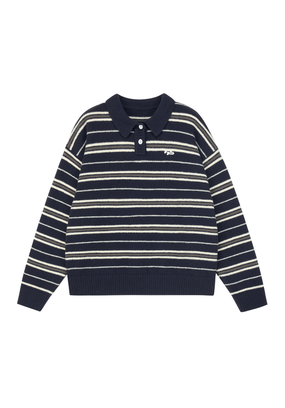 PCLP Striped Polo Sweater