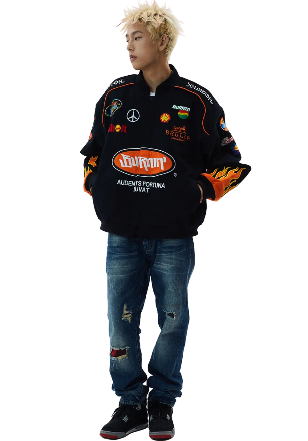 American Style Motorcycle Jacket - PSYLOS 1, American Style Motorcycle Jacket, Jacket, Burnin, PSYLOS 1