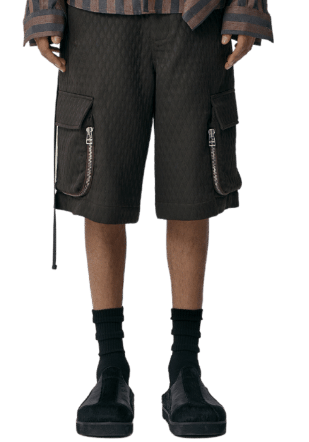 Belted Lozenge Shorts - PSYLOS 1, Belted Lozenge Shorts, Shorts, The Last Redemption, PSYLOS 1