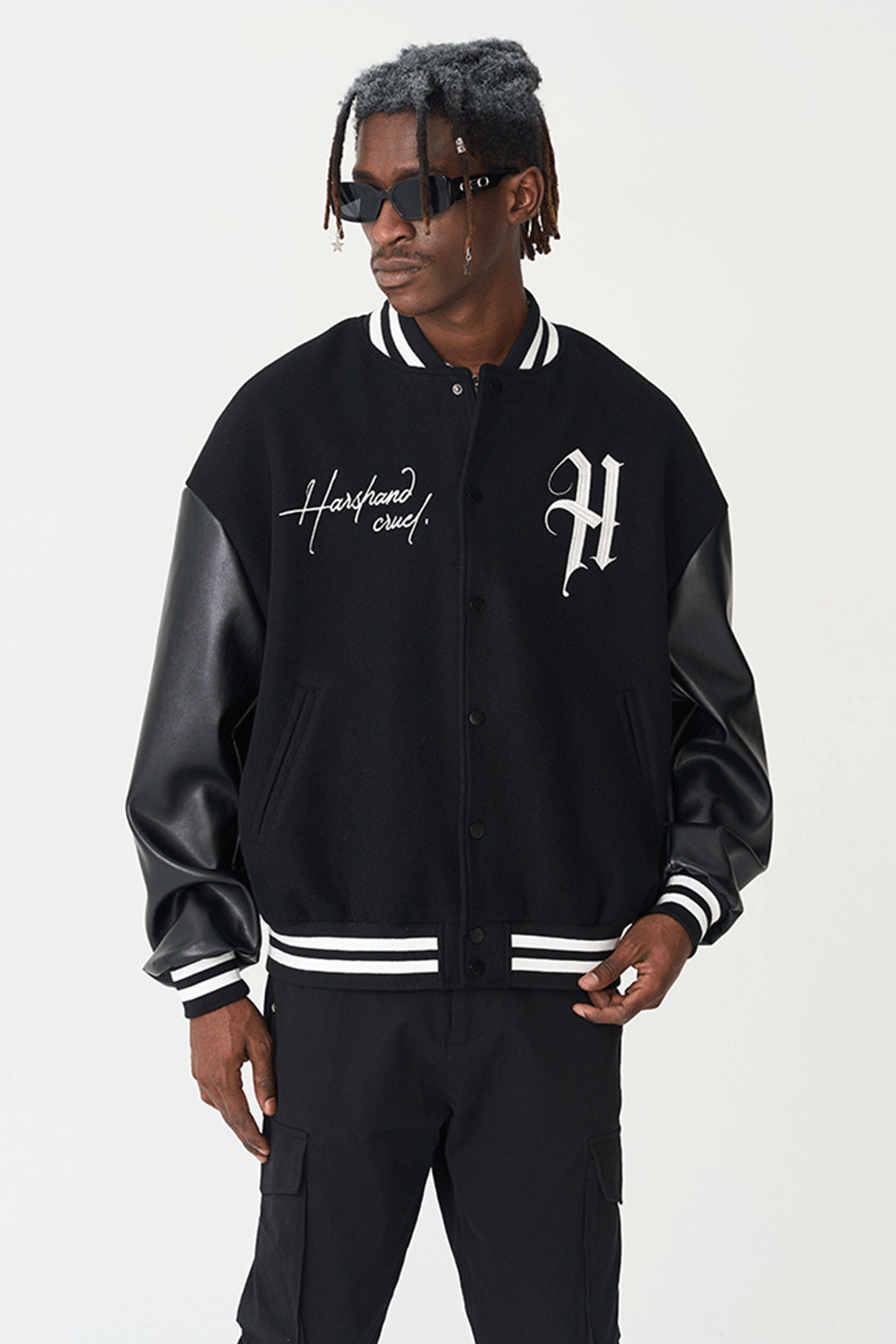 Retro Hip-hop Embroidered Baseball Jersey - PSYLOS 1, Retro Hip-hop Embroidered Baseball Jersey, Jacket, HARSH AND CRUEL, PSYLOS 1