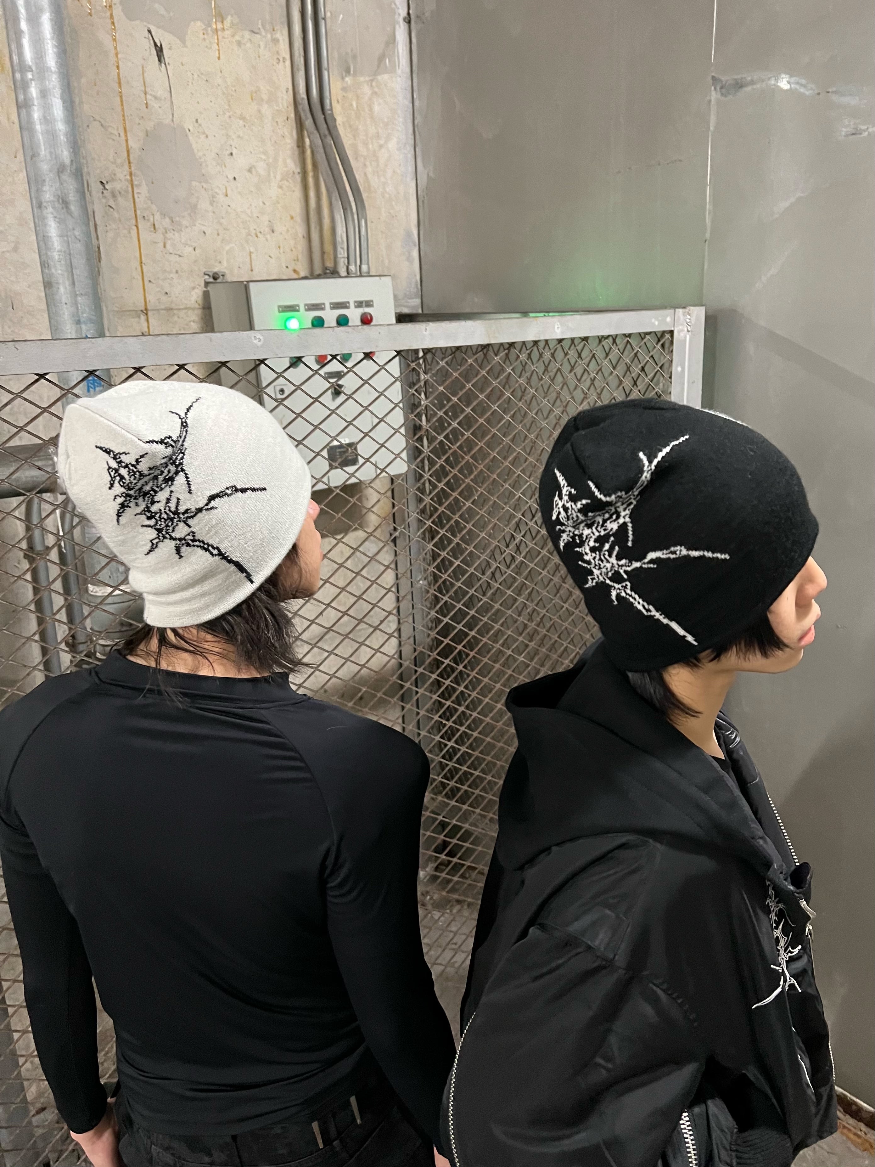 REBEL WAVE丨Bone Print Knit Beanie - PSYLOS 1, REBEL WAVE丨Bone Print Knit Beanie, Hat, REBEL WAVE•JAPAN, PSYLOS 1