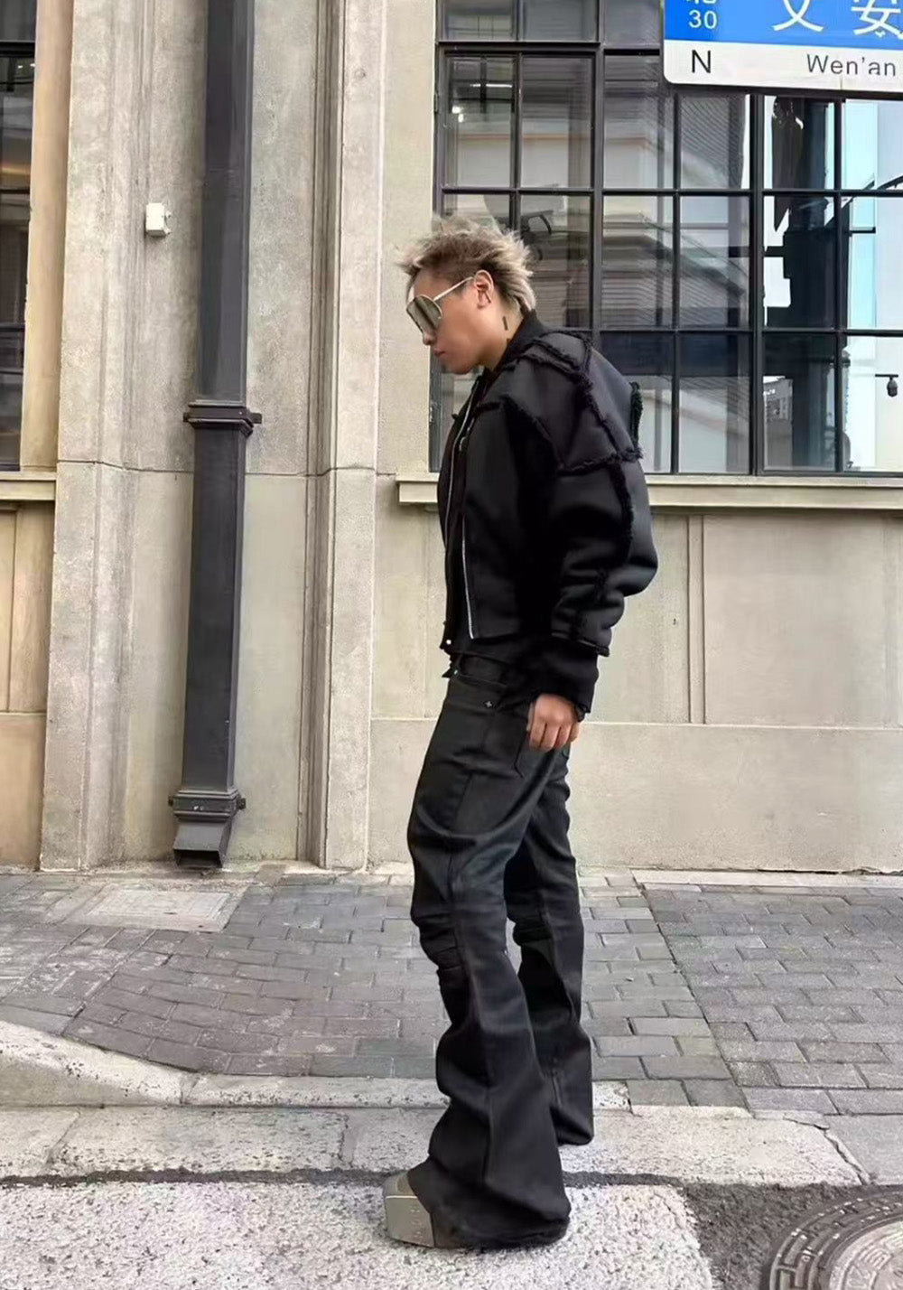 Disark│Wool-Blend Denim Coated Patchwork Jacket - PSYLOS 1, Disark│Wool-Blend Denim Coated Patchwork Jacket, Jacket, Disark, PSYLOS 1