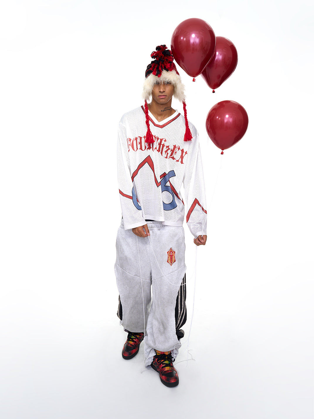 Fourth3ex | Two Tone Double Waist Wide Leg Pants - PSYLOS 1, Fourth3ex | Two Tone Double Waist Wide Leg Pants, Pants, Fourth3ex, PSYLOS 1