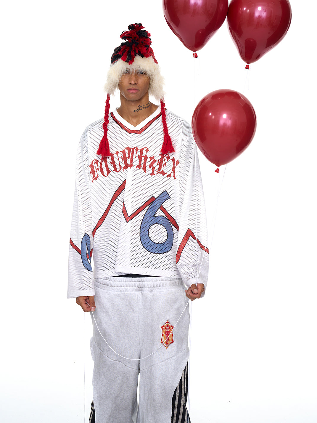 Fourth3ex | Mesh V Neck Long Sleeve Jersey - PSYLOS 1, Fourth3ex | Mesh V Neck Long Sleeve Jersey, Shirts, Fourth3ex, PSYLOS 1