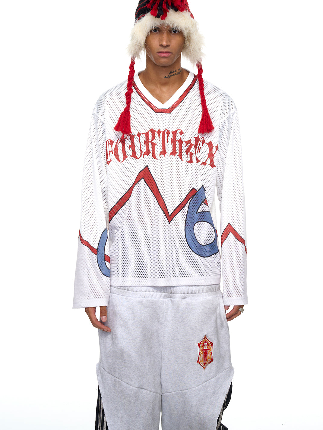 Fourth3ex | Mesh V Neck Long Sleeve Jersey - PSYLOS 1, Fourth3ex | Mesh V Neck Long Sleeve Jersey, Shirts, Fourth3ex, PSYLOS 1