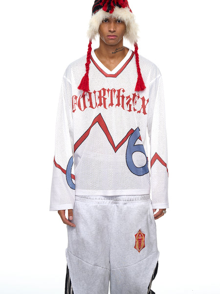 Fourth3ex | Mesh V Neck Long Sleeve Jersey - PSYLOS 1, Fourth3ex | Mesh V Neck Long Sleeve Jersey, Shirts, Fourth3ex, PSYLOS 1