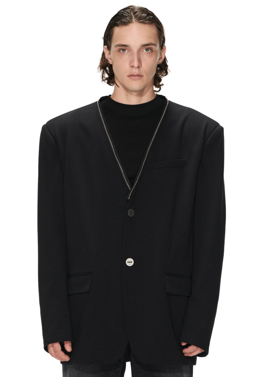 Detachable Hooded Suit Jacket - PSYLOS 1, Detachable Hooded Suit Jacket, Jacket, BLIND NO PLAN, PSYLOS 1