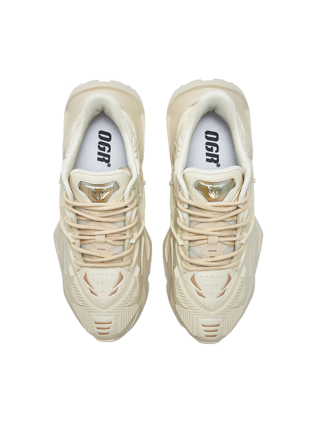 OGR | “Space Mecha 2.0” Chunky Sneaker-Beige - PSYLOS 1, OGR | “Space Mecha 2.0” Chunky Sneaker-Beige, Chunky Sneakers, OGR, PSYLOS 1