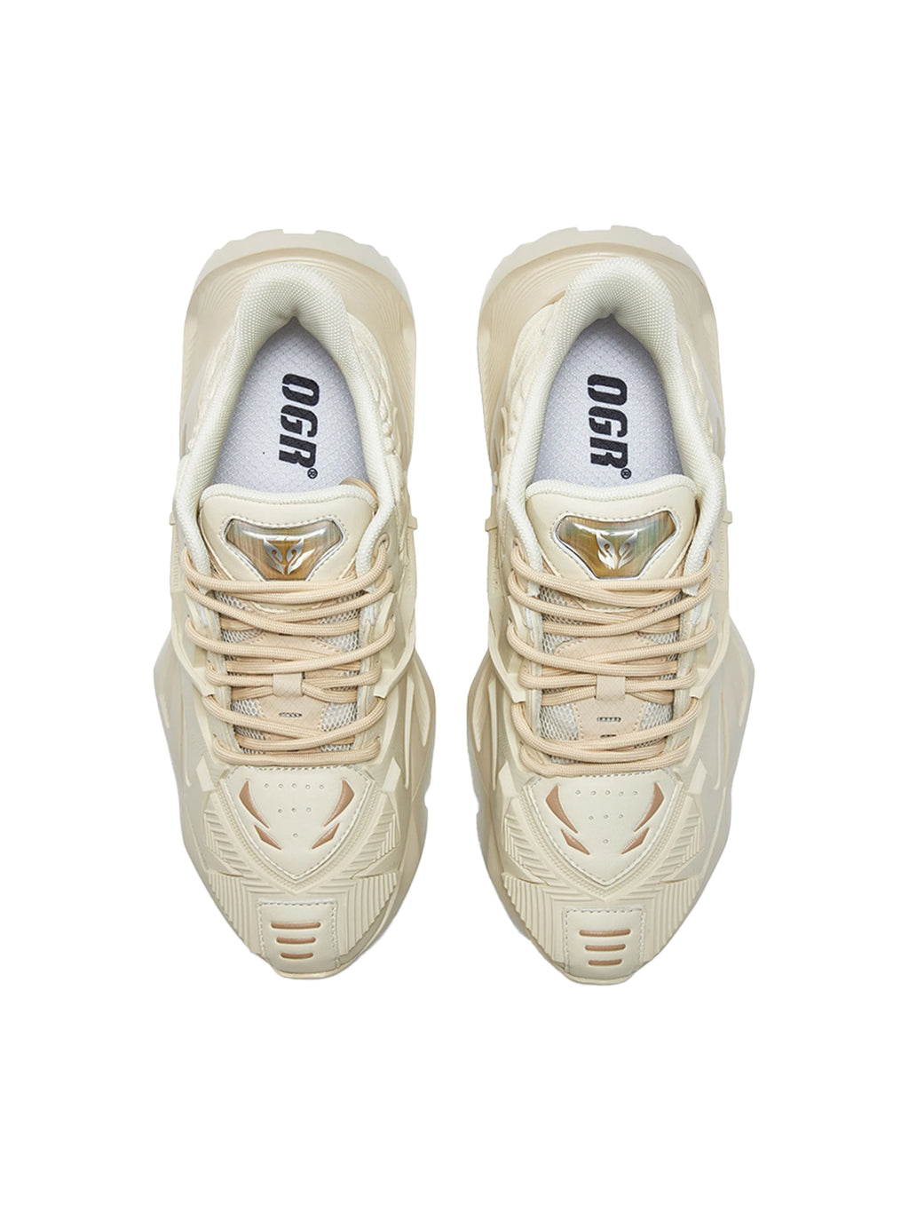 OGR | “Space Mecha 2.0” Chunky Sneaker-Beige - PSYLOS 1, OGR | “Space Mecha 2.0” Chunky Sneaker-Beige, Chunky Sneakers, OGR, PSYLOS 1