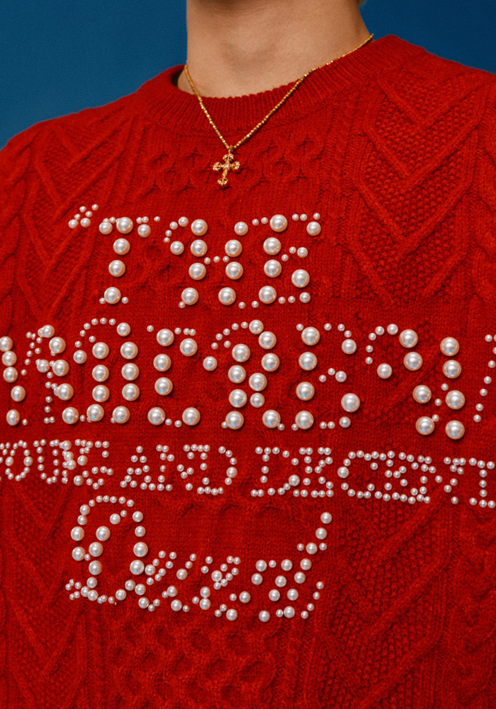 YADcrew丨YADCrew Pearl Lettering Sweater - PSYLOS 1, YADcrew丨YADCrew Pearl Lettering Sweater, Sweater, YADcrew•JAPAN, PSYLOS 1